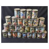 Lot of vintage 1997 Pinnacle football cards in can