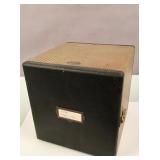 Vintage case of stereoscopic travel slides