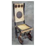 Attributed to Carlo Bugatti wood and copper