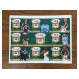 Rare LeBron James uncut high school rookie card