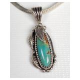 Native American sterling silver and turquoise