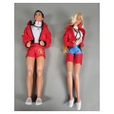 Baywatch Ken and Barbie dolls