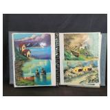 Album with 55 oil paintings on canvas