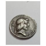 C. Calpernius Piso Frugi denarius ancient silver