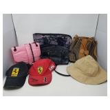 Fabric, leather, & faux leather handbags and