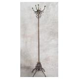 Antique metal coat rack