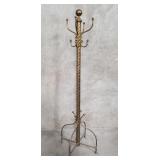 Vintage brass coat/hat rack