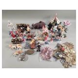 Group of knick knack Christmas ornaments