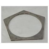 Taxco Mï¿½xico sterling silver hexagon cuff bracelet