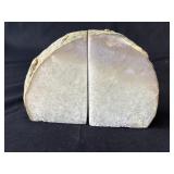 Pair of geode specimen bookends