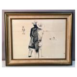 Vintage Guillermo Acevedo graphite,