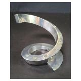 Dansk silver plate spiral candle holder