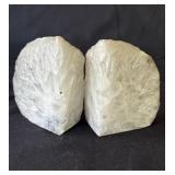 Pair of geode specimen bookends
