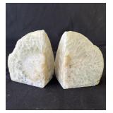 Pair of geode specimen bookends