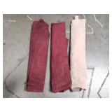 Group of 3 leather hides