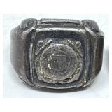 Group of three sterling silver rings