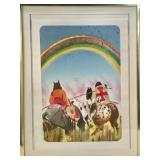 Vintage Earl Biss Native American serigraph