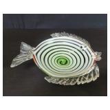 Hand blown glass bowl