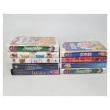 Group of Disney VHS movies