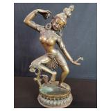 Vintage Devi Parvati bronze sculpture