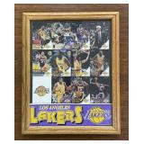 Rare framed Kobe Bryant rookie card uncut sheet