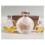 3 Worth Je Reviens with lalique bottles
