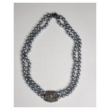 Judith Jack double strand faux pearl with