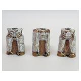 Three vintage cloisonne See no evil, hear no