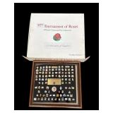 Framed 97th Tournament of Roses pin collection