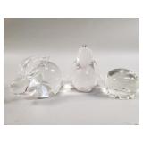 Group of glass paperweights