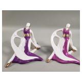 Pair of Capodimonte porcelain figurines