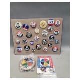 Group of United States Presidential campaign pins