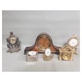 Six vintage clocks