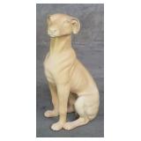 Ceramic dog statue