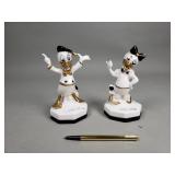 Pair of Capodimonte Donald Duck and Daisy Duck