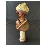 African-style clay sculpture