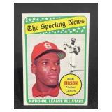 1969 Topps Bob Gibson, National League All-Star