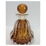 Murano style hand blown art glass perfume bottle