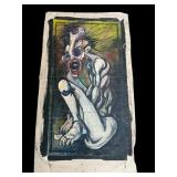 Large signed oil painting on canvas