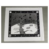 Pencil signed Coco Berkman print