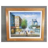 Signed oil painting on canvas