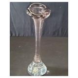 Vintage Golden Crown hand blown art glass vase