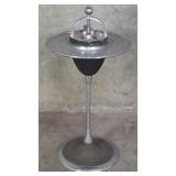 Art Deco metal railroad smoking stand