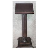 Vintage walnut lectern stand