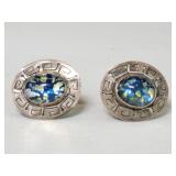 Mexican sterling silver and blue opal