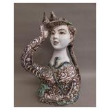 Vintage terracotta handcrafted sculpture of a