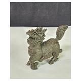 Vintage bronze Chinese Qilin