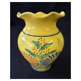 Quimper hand painted ceramic vase