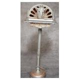 Vintage electrified metallic church podium with