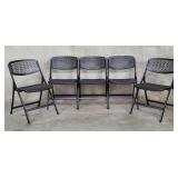 5 Mity-Lite folding chairs